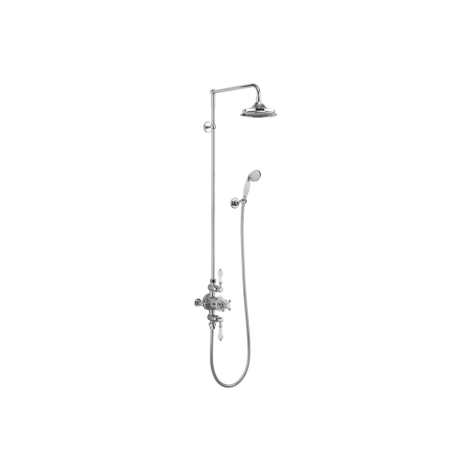Burlington Avon Exposed Thermostatic Shower Kit with AirBurst Shower Head & Ceramic