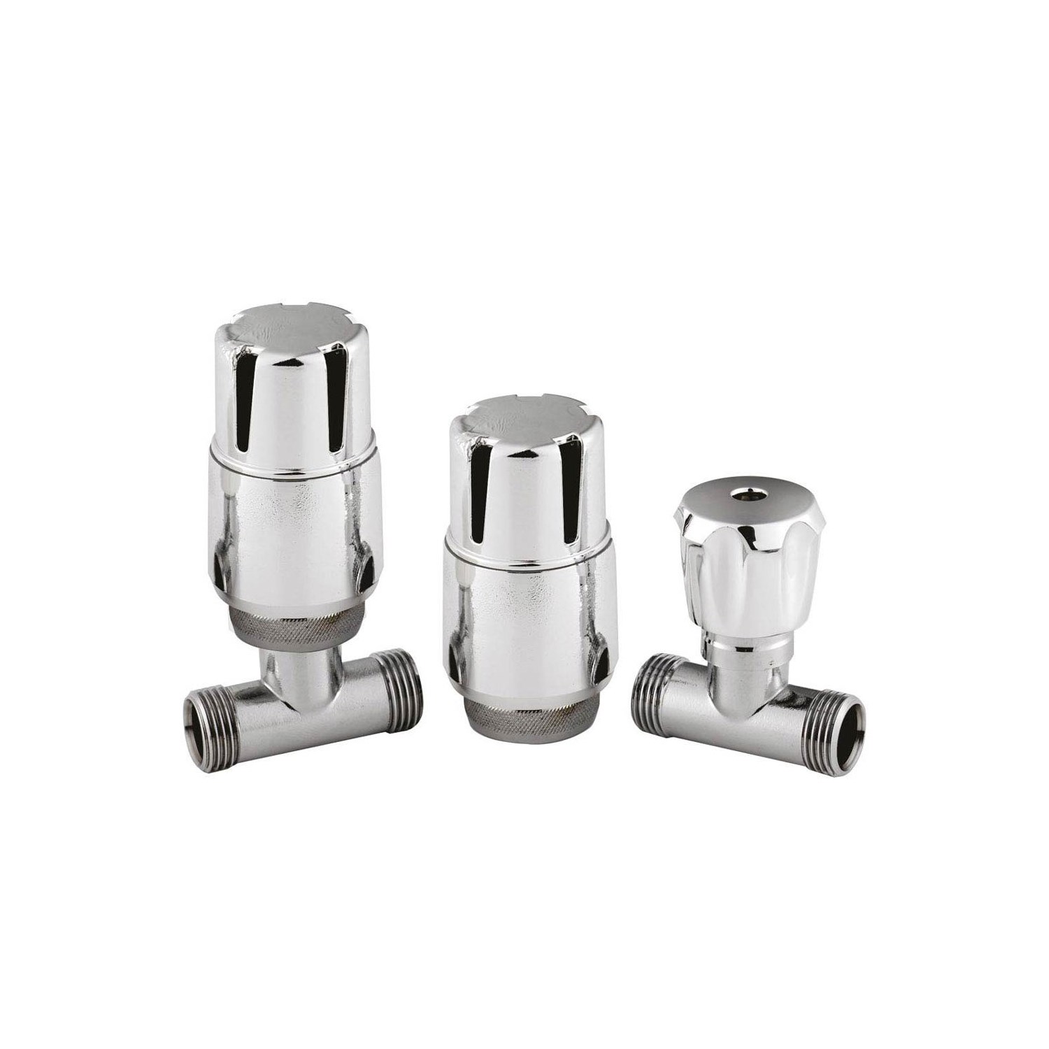nuie Thermostatic Straight Radiator Valves - Pairs