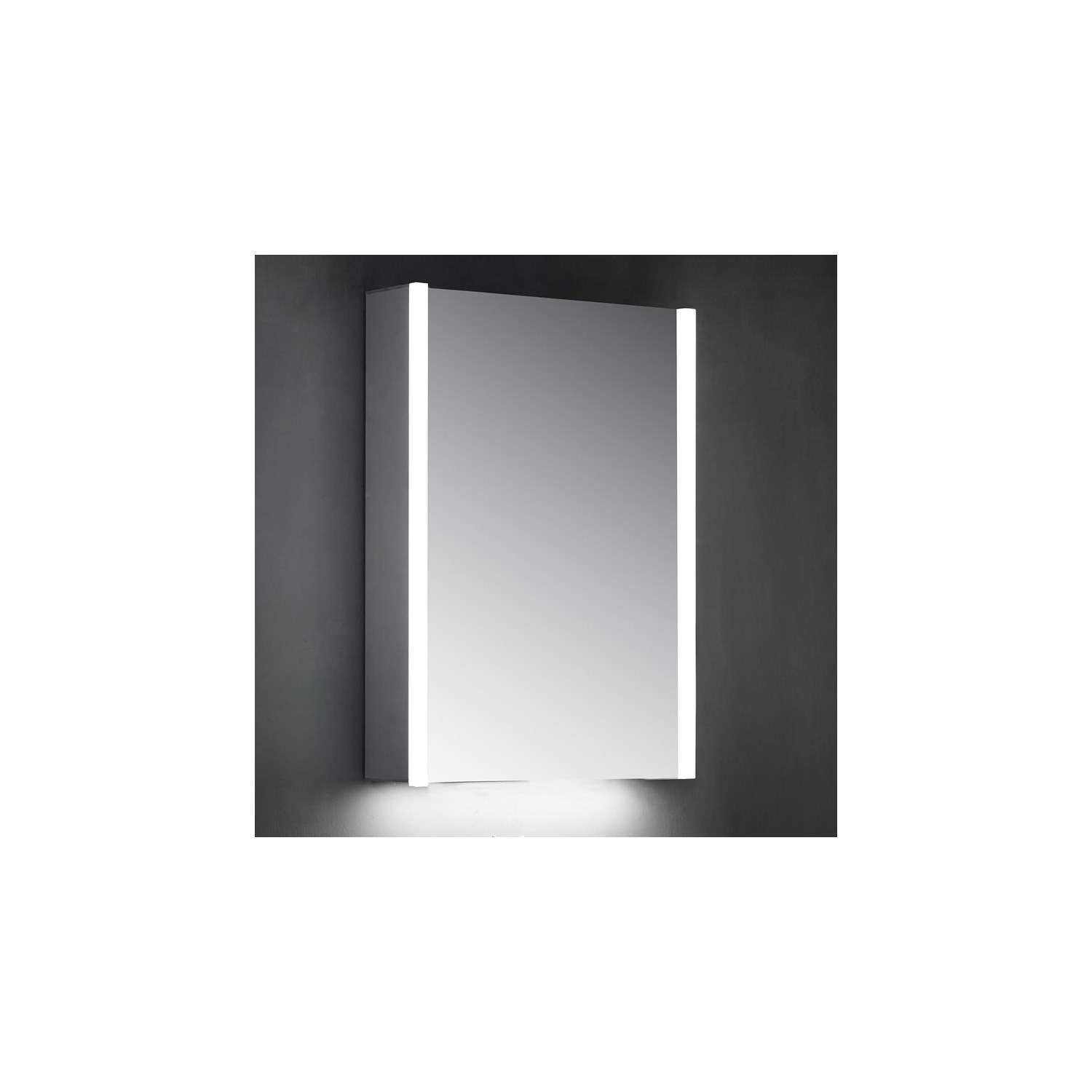 Harbour Icon Single Door LED Bathroom Mirror with Shaver Socket