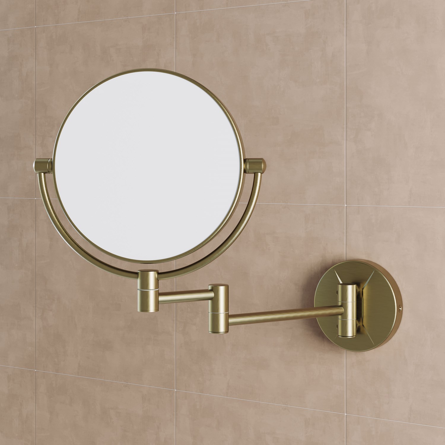 Alina Round Cosmetic Magnifying Wall Mirror - 200mm