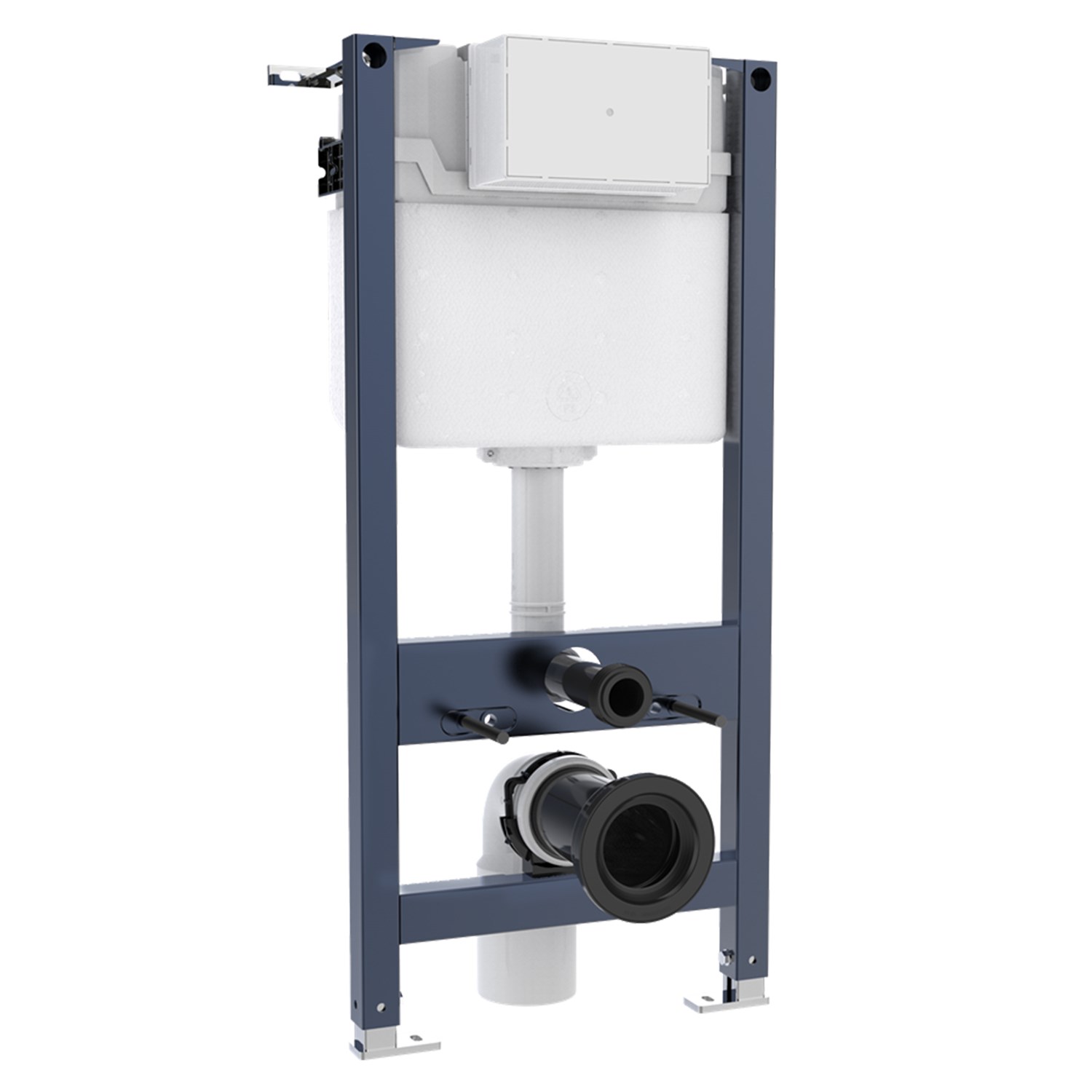 Crosswater Wall Hung 980mm Height Support Frame with Dual Flush Cistern