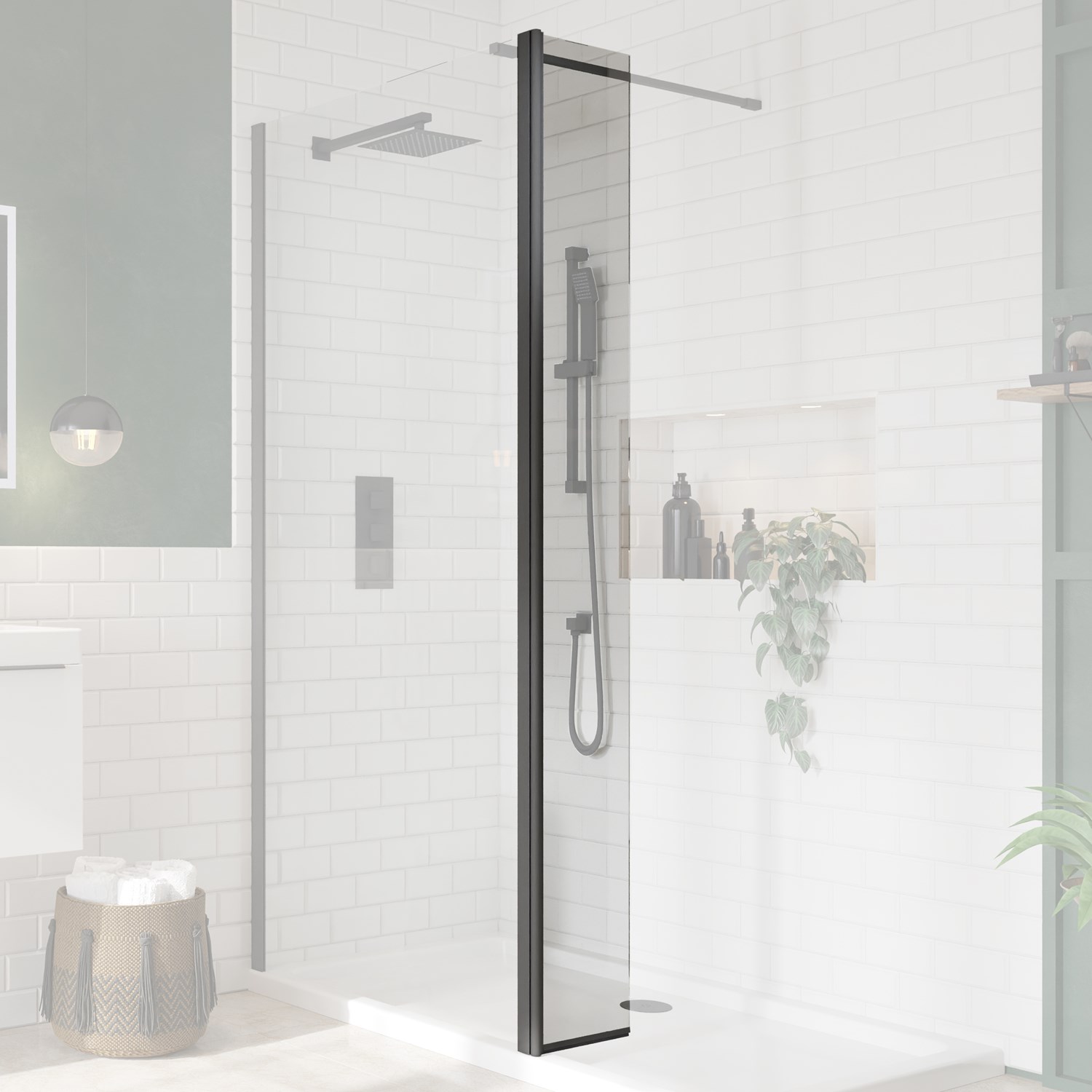 Harbour i8 Matt Black Easy Clean 6mm Flipper Return Panel