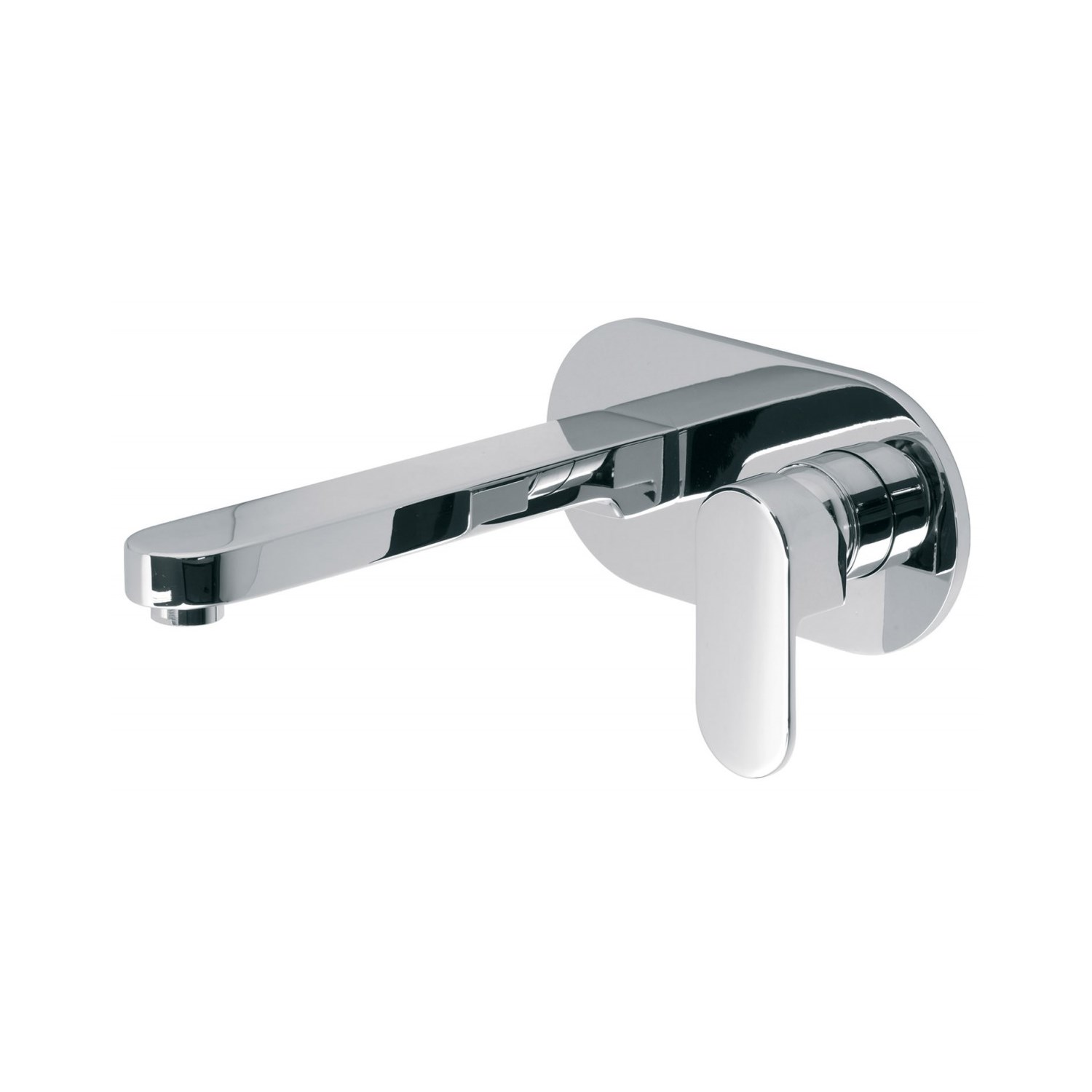 Vado Life Wall Mounted Single Lever Basin Mixer with Backplate