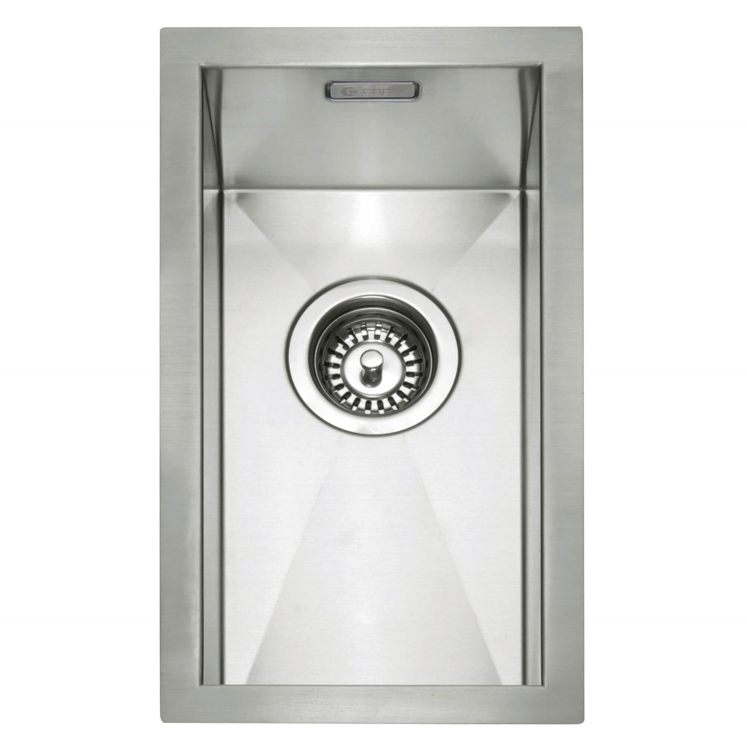 Caple Zero 0.5 Bowl Inset or Undermount Brushed Stainless Steel Sink & Waste Kit - 250 x 450mm
