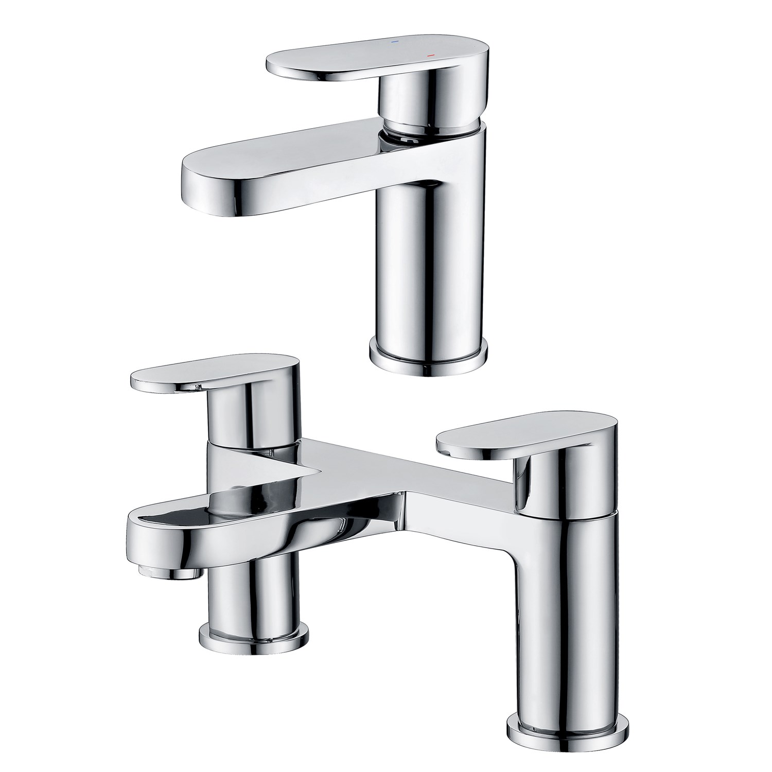 Vellamo Connect Basin Mixer & Bath Filler Pack