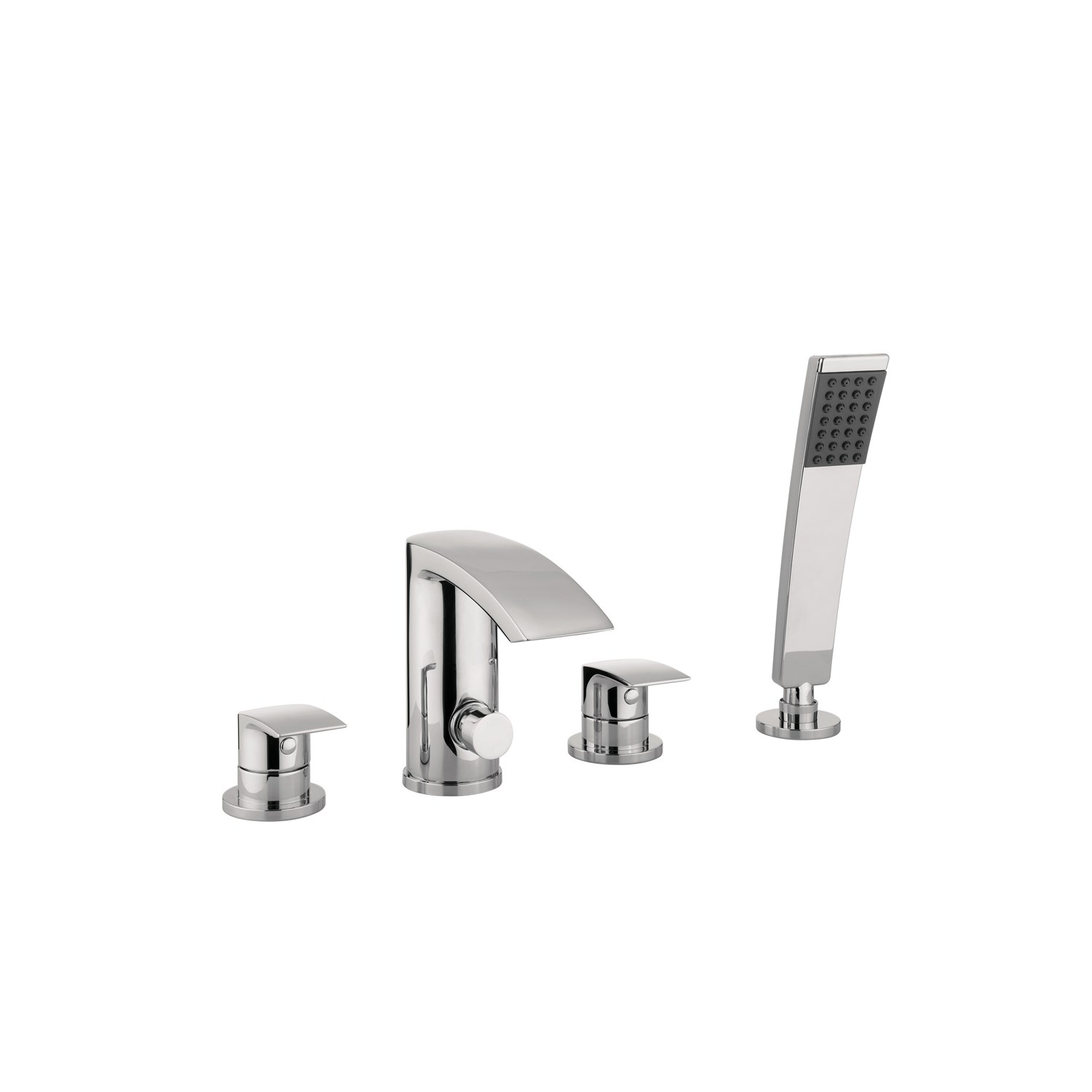 Proflow Tiera Waterfall 4 Hole Bath Shower Mixer