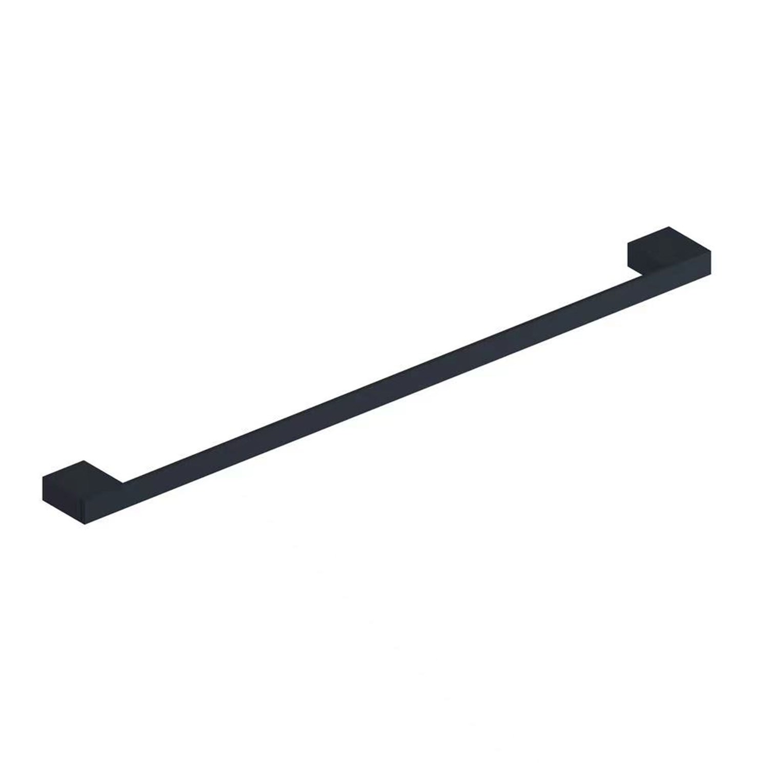 Harbour Status Matt Black Single Towel Rail