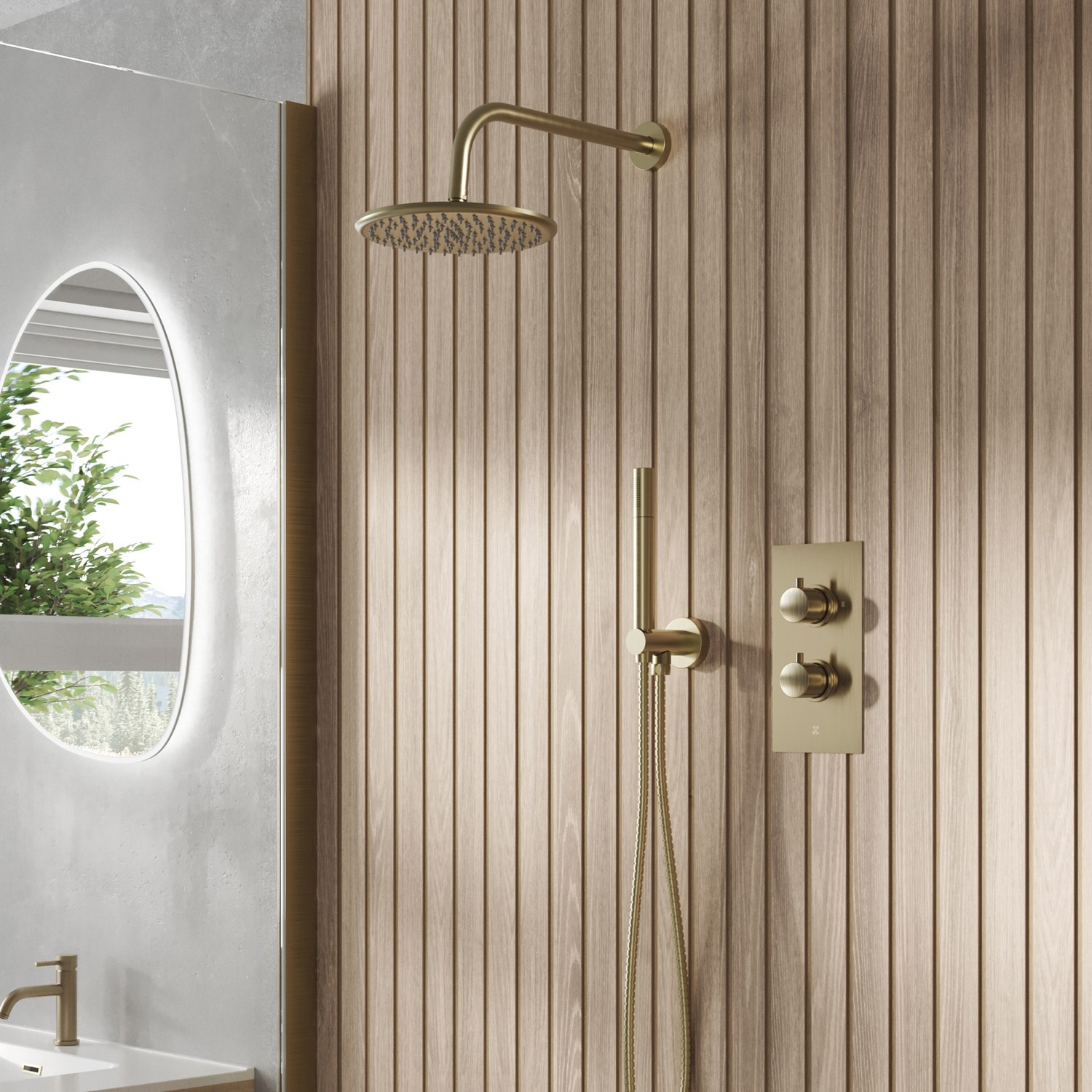 Core 2 Outlet Portrait Concealed Thermostatic Valve