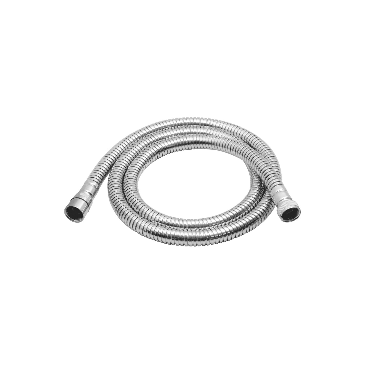 Vado Chrome Plated Brass Large Bore Shower Hose 1/2" x 1/2" Conical 150cm