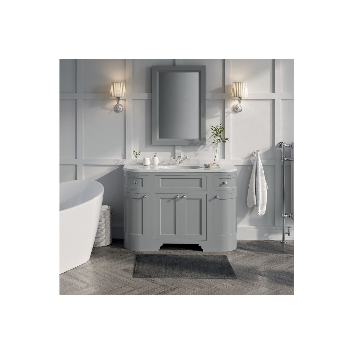 Butler & Rose Charlotte 1200mm Floorstanding Vanity Unit & Basin