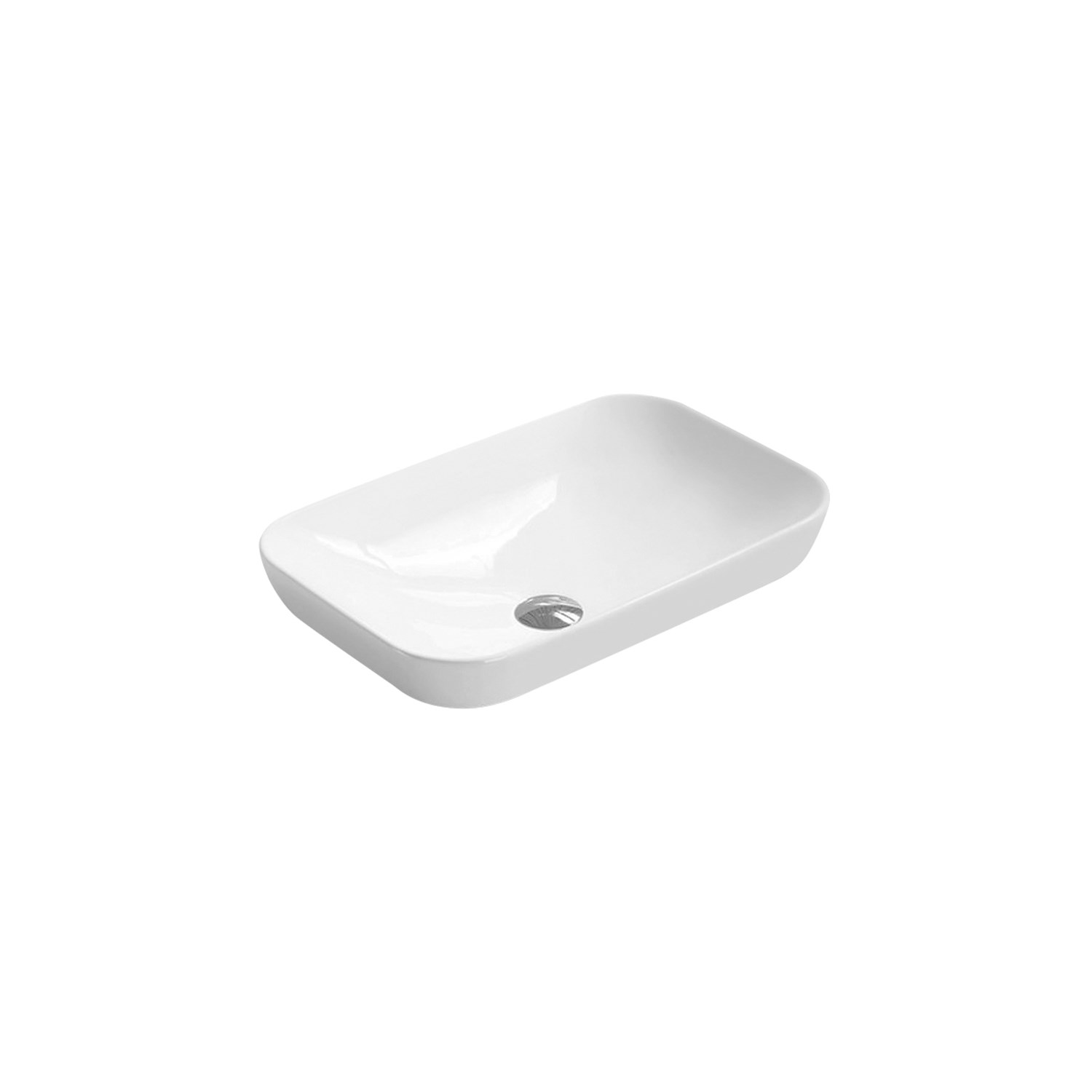 Hudson Reed 520mm Rectangular Countertop Basin