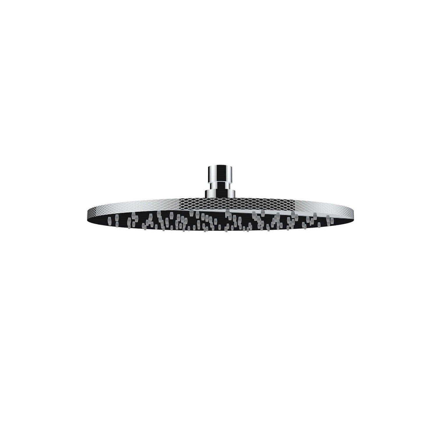 Crosswater Union 250mm Fixed Shower Head - Brushed Black Chrome