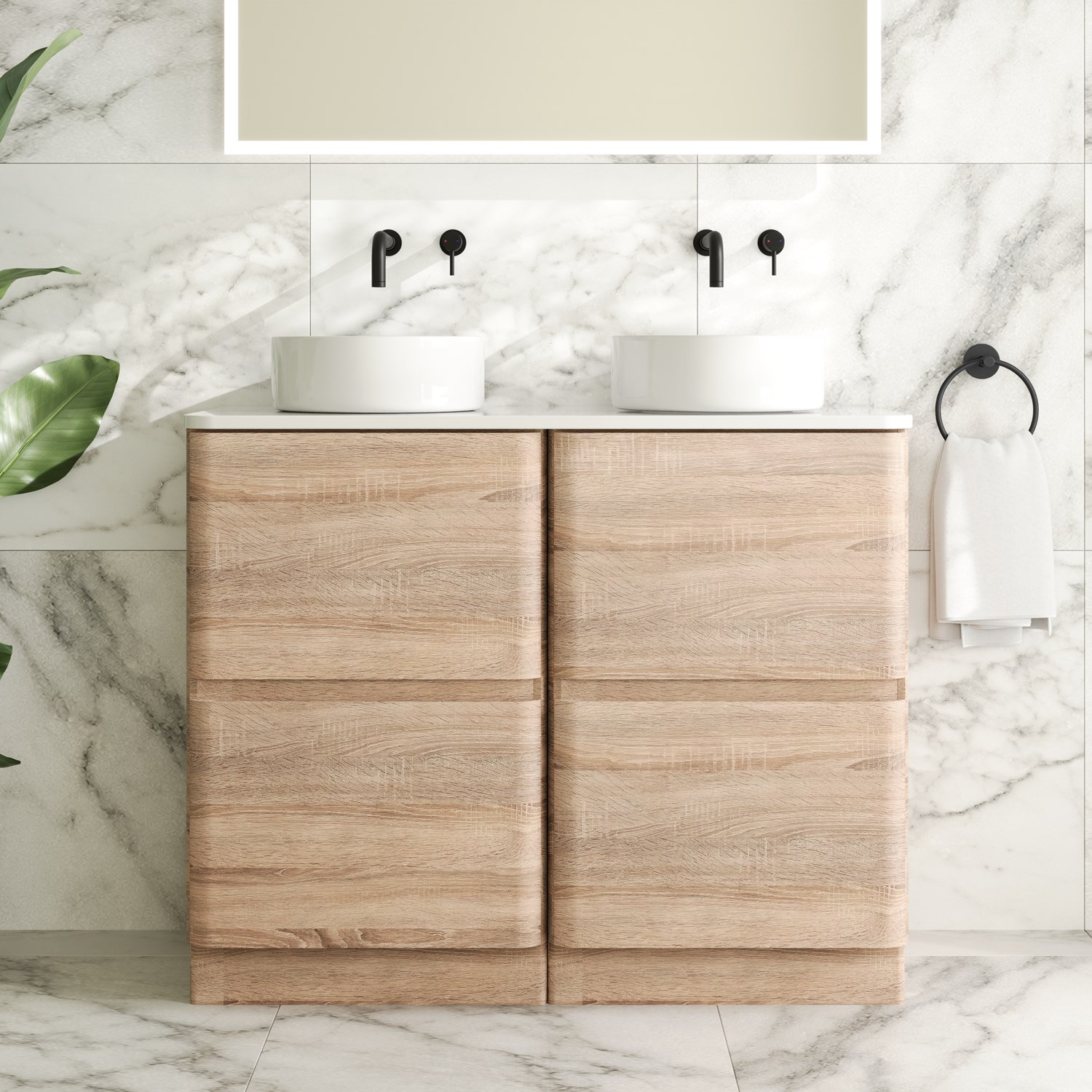 Drench Origin 1000mm Floorstanding Vanity Unit & Countertop
