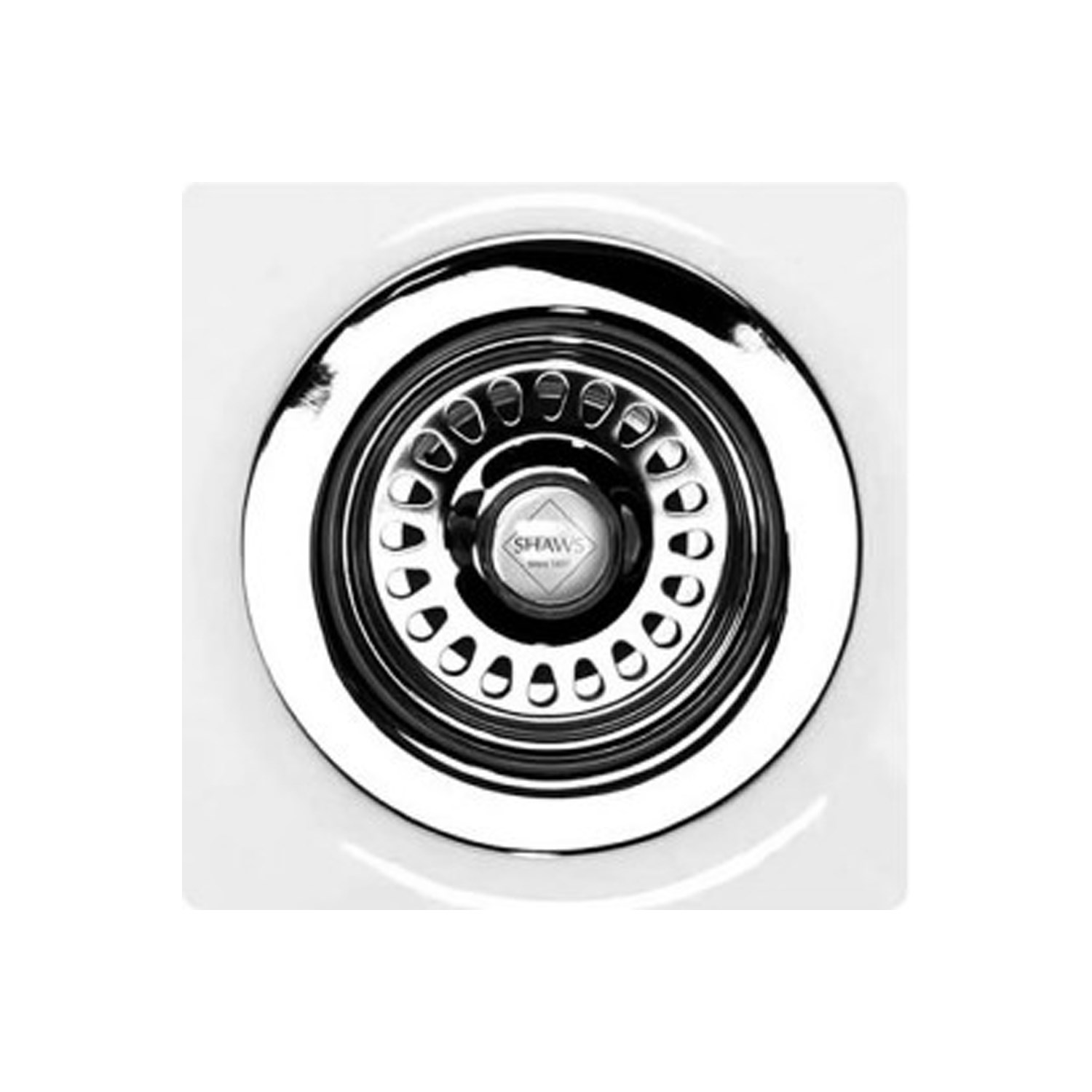 Chrome 90mm Strainer Waste