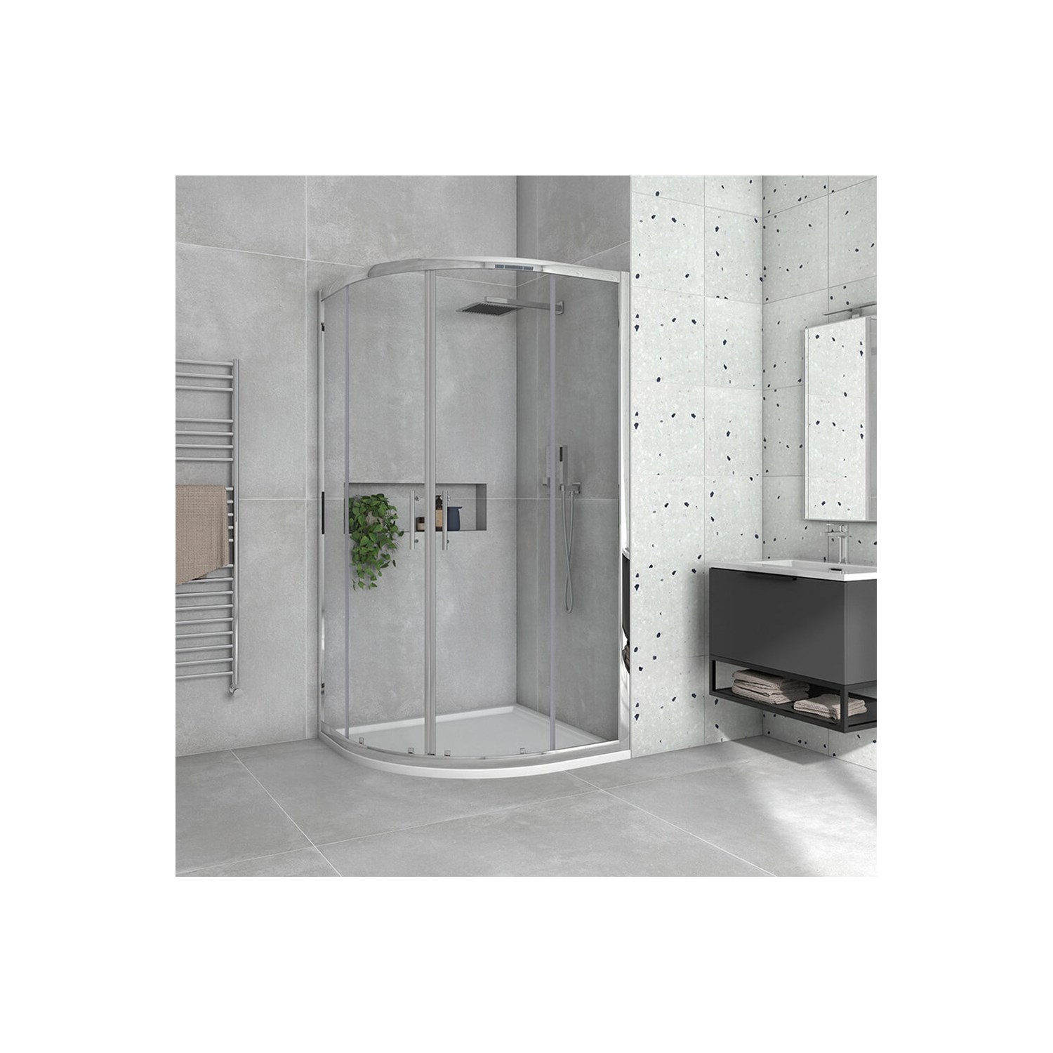 Harbour i8 Easy Clean 8mm 2-Door Quadrant Shower Enclosure