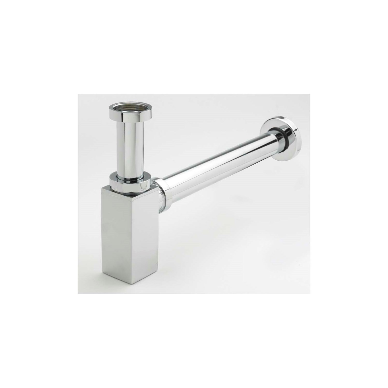 Sagittarius 300mm Square Minimal Bottle Trap & Extension Pipe