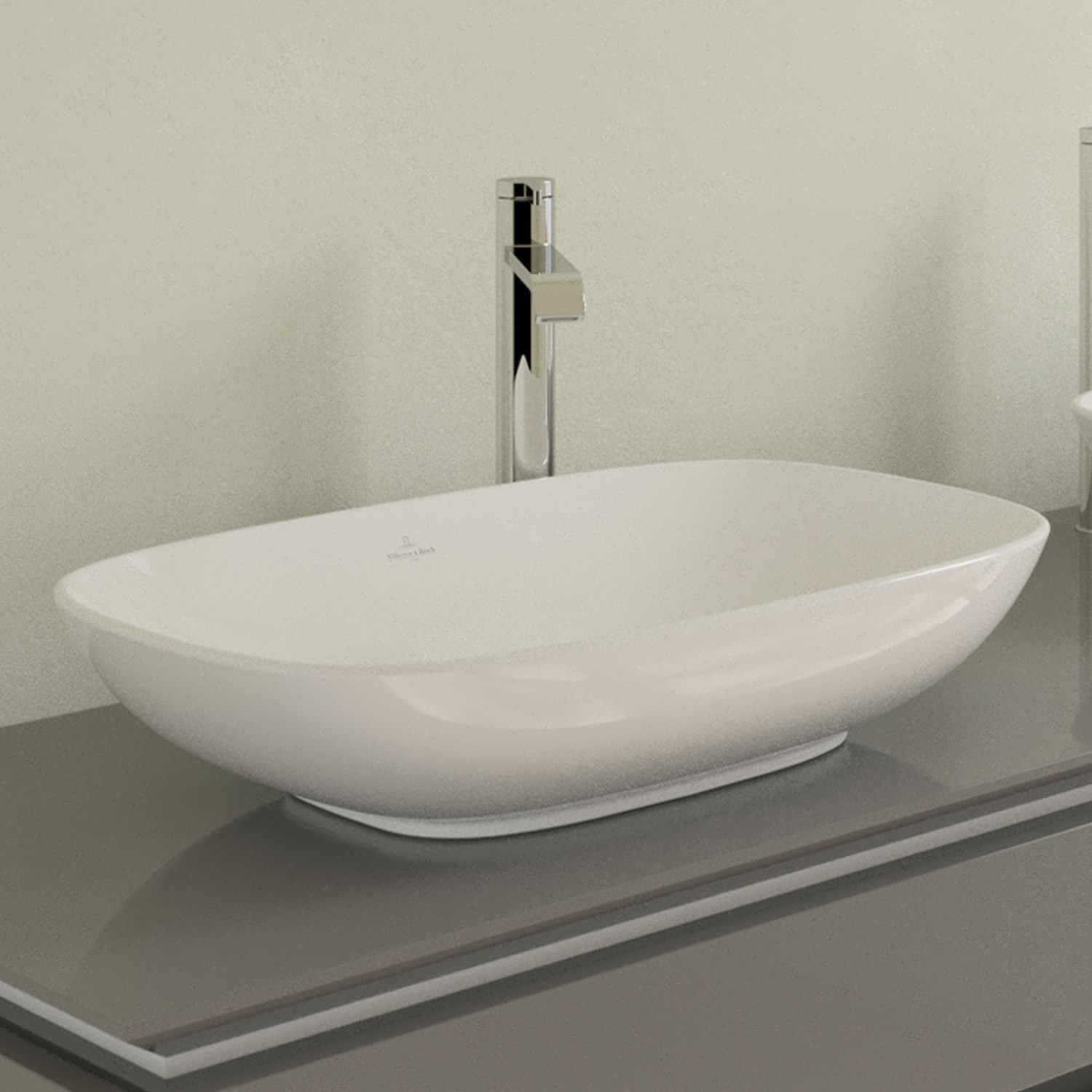 & Loop & Friends Curved Countertop Basin 560 x 380mm