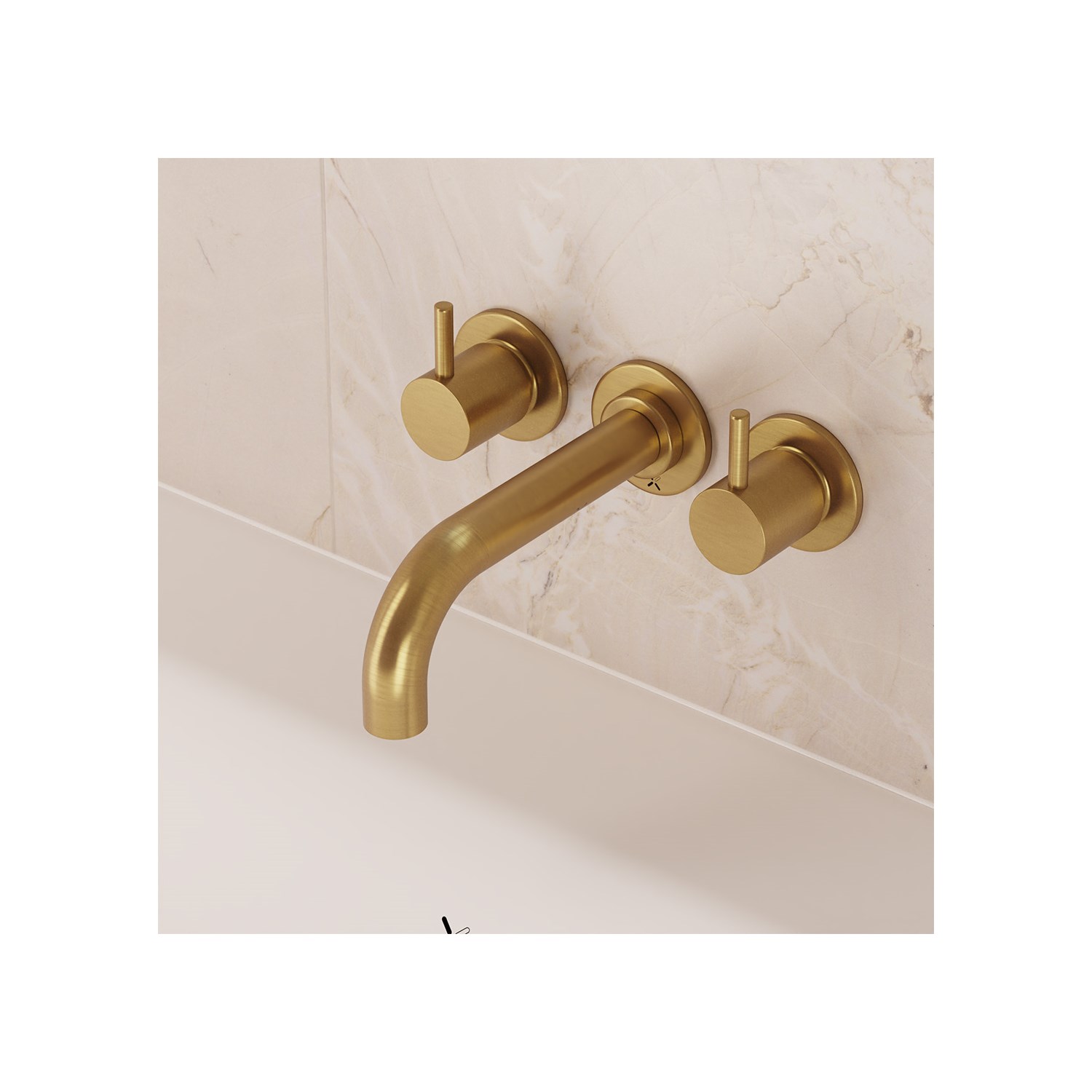 Crosswater MPRO 3 Hole Wall Mounted Bath Filler Tap