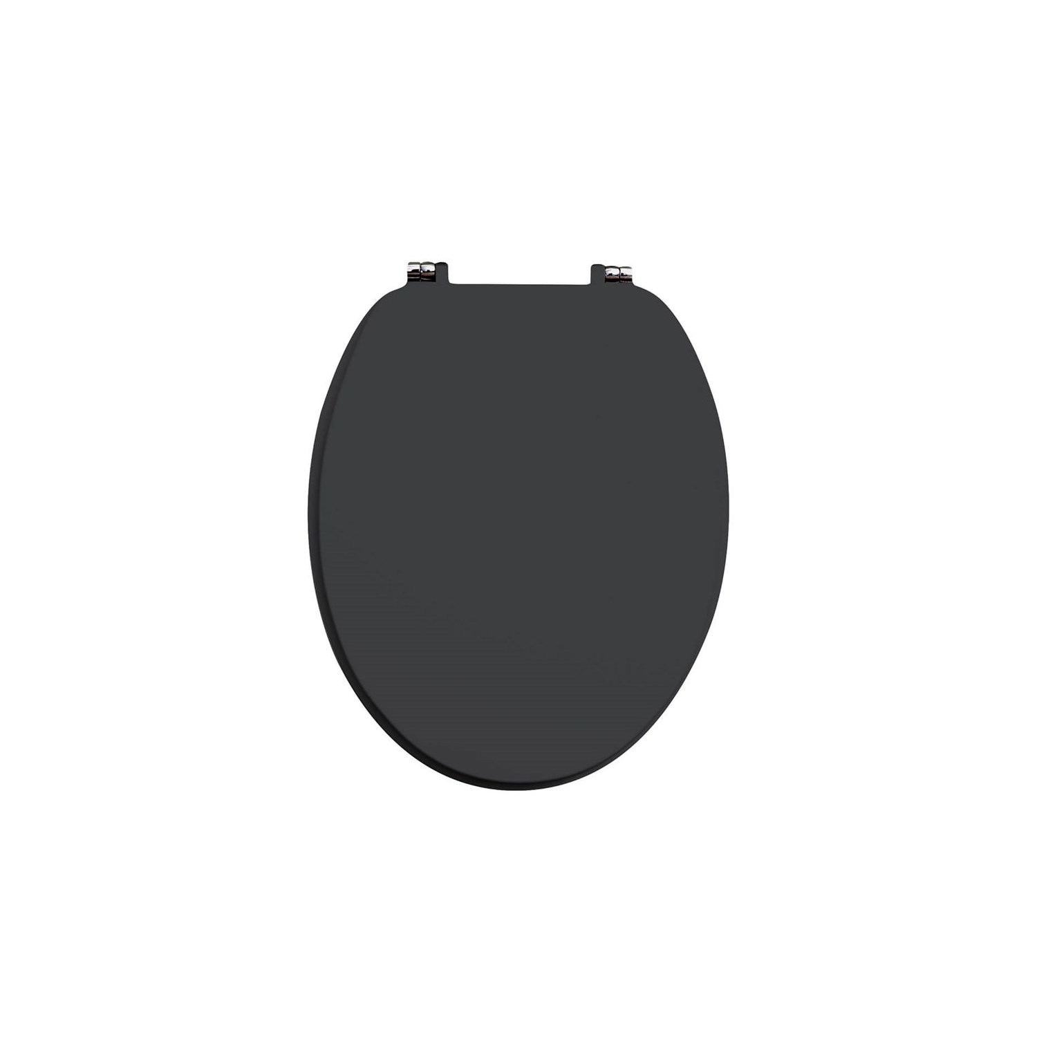 Harbour Matt Graphite Grey Vinyl Wrapped Soft Close Wooden Toilet Seat