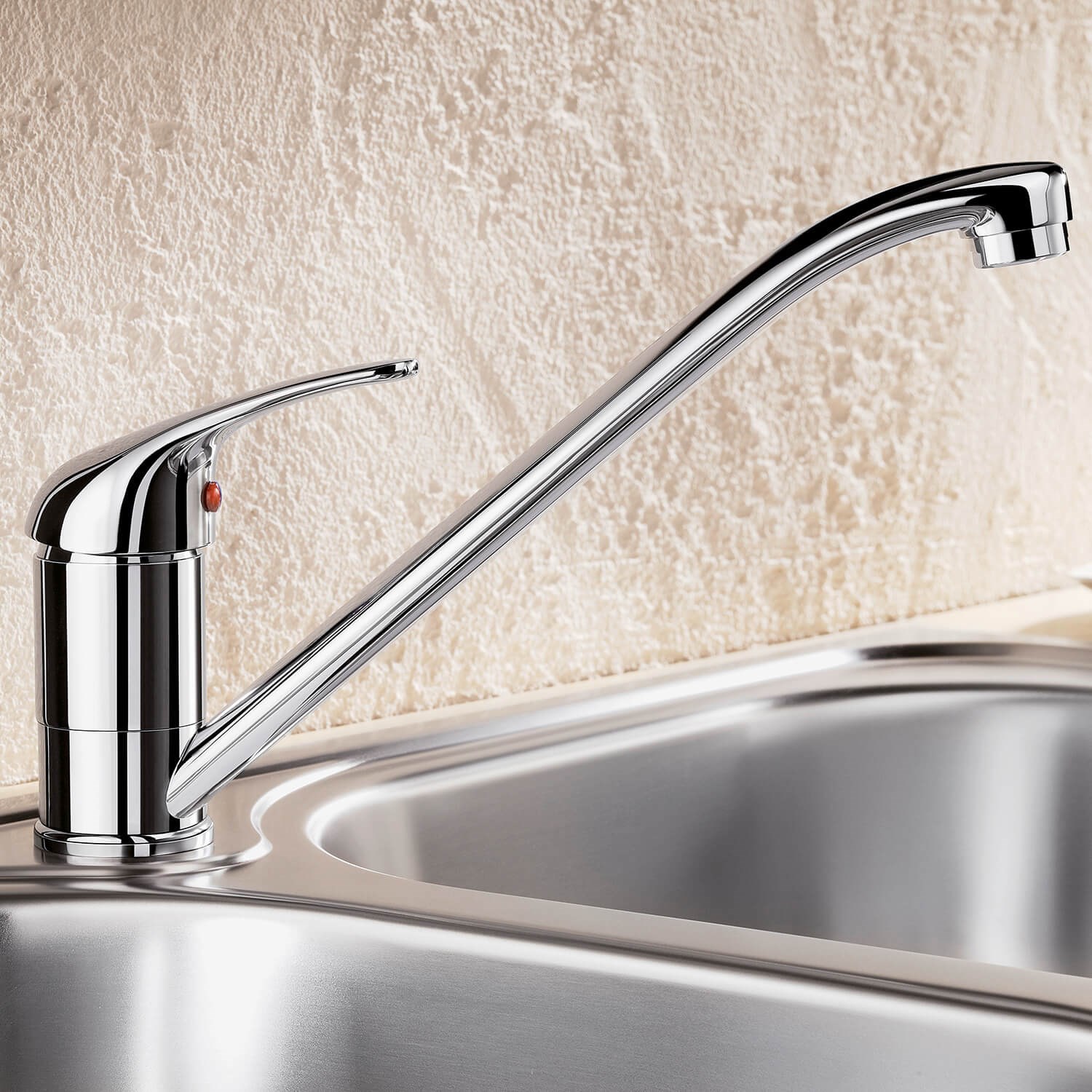 Blanco Daras Eco Water Saving WRAS Approved Single Lever Chrome Mono Kitchen Mixer Tap