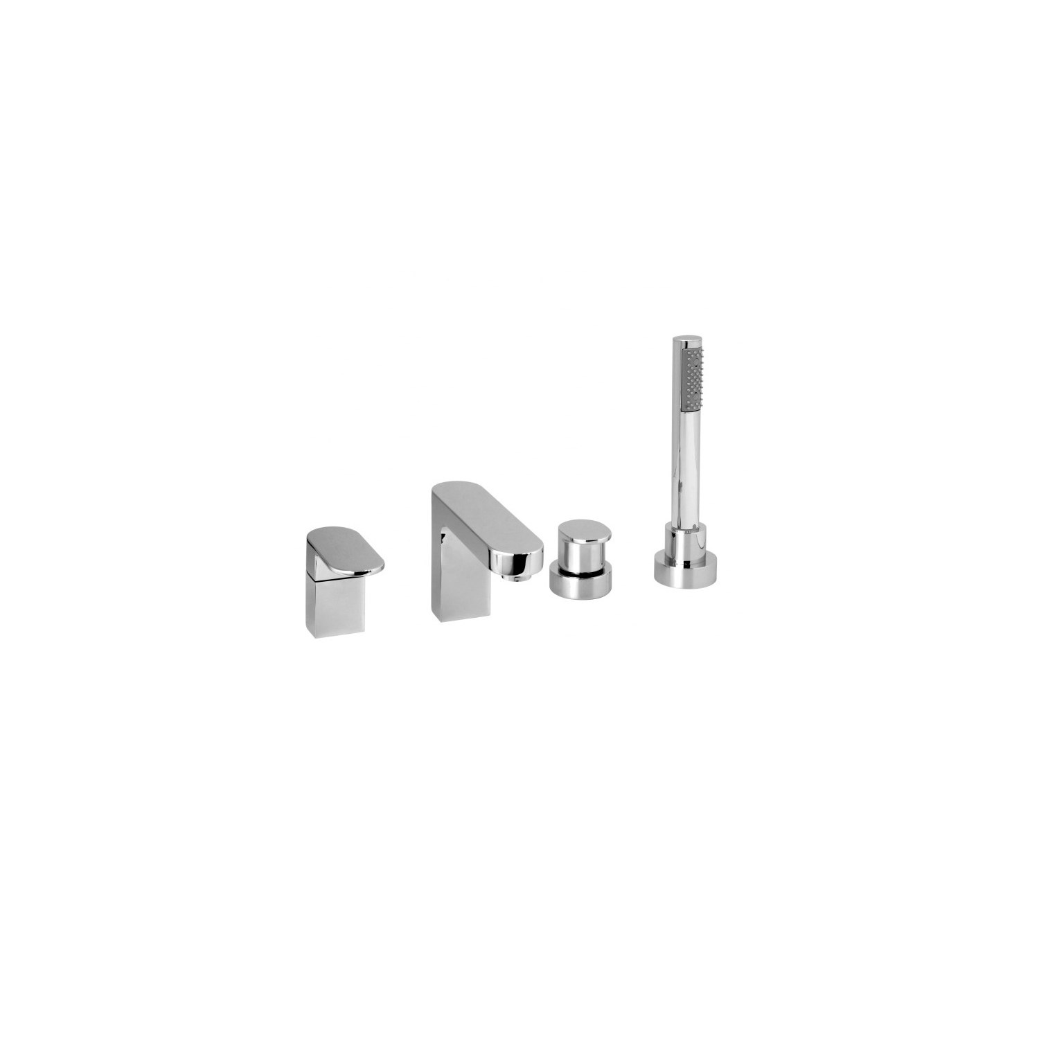 Vado Life Deck Mounted 4 Hole Bath Shower Mixer