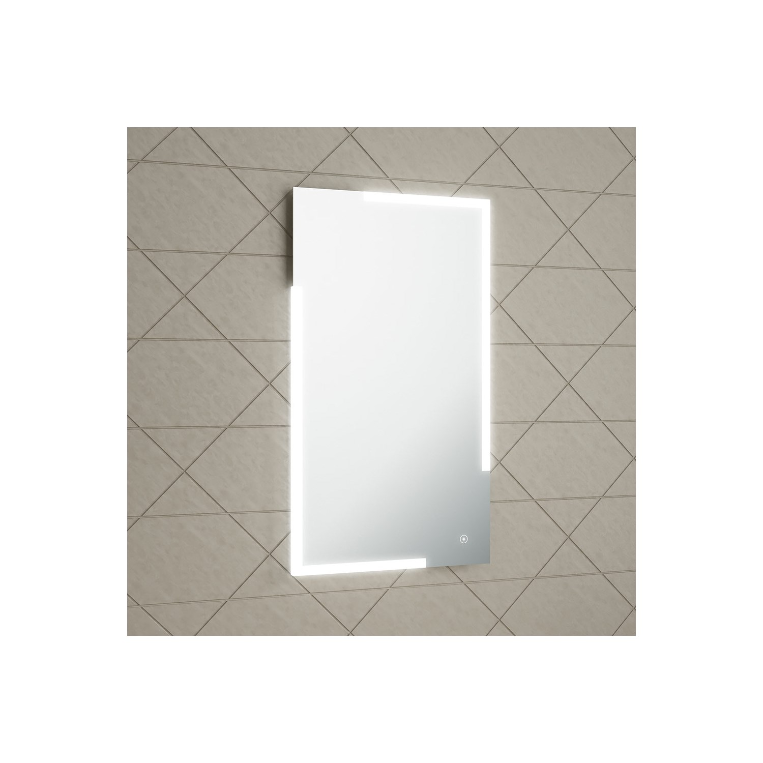 Harbour Icon LED Mirror with Demister Pad & Touch Button 450 x 800mm