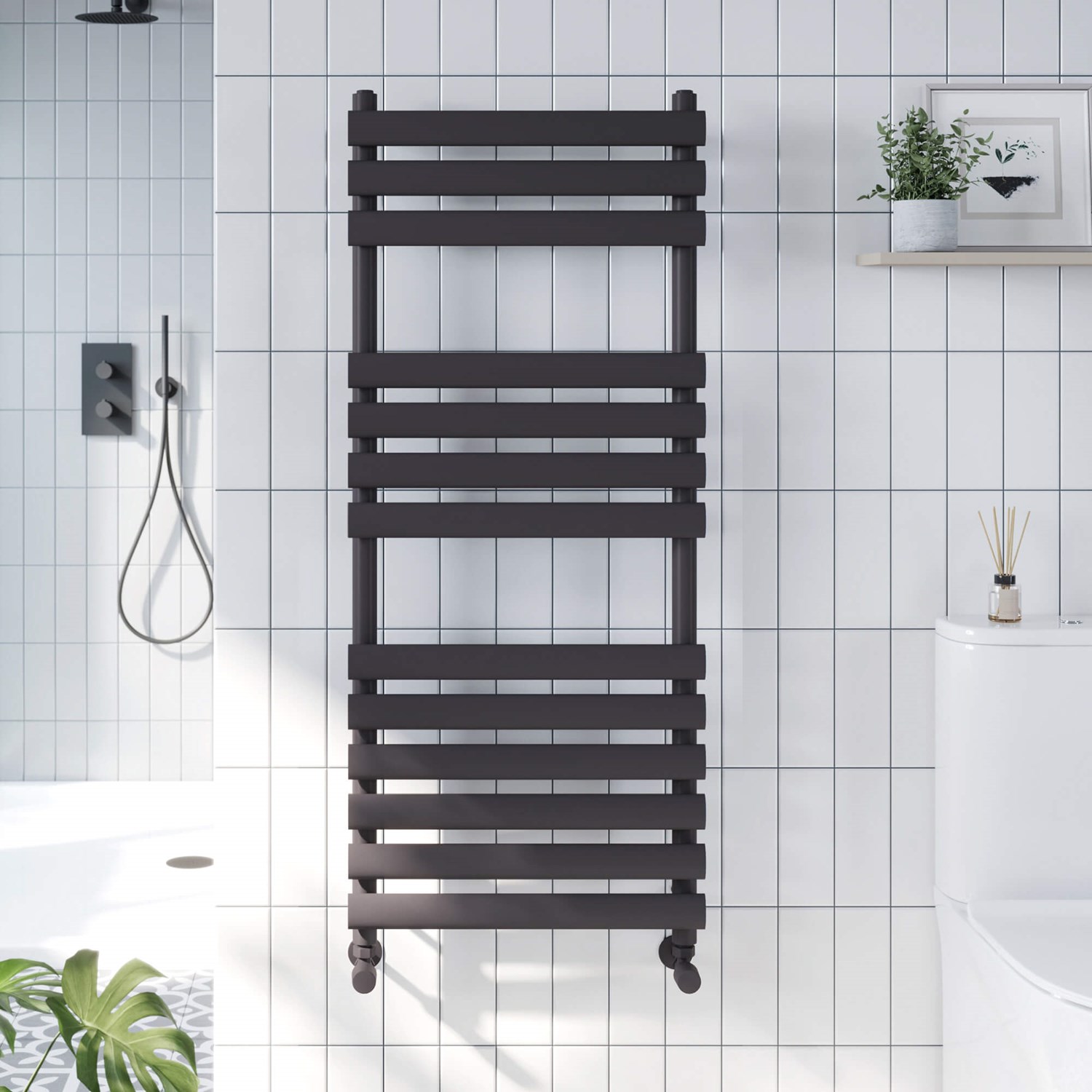 Brenton Milos Designer Heated Towel Rail | Tap Warehouse