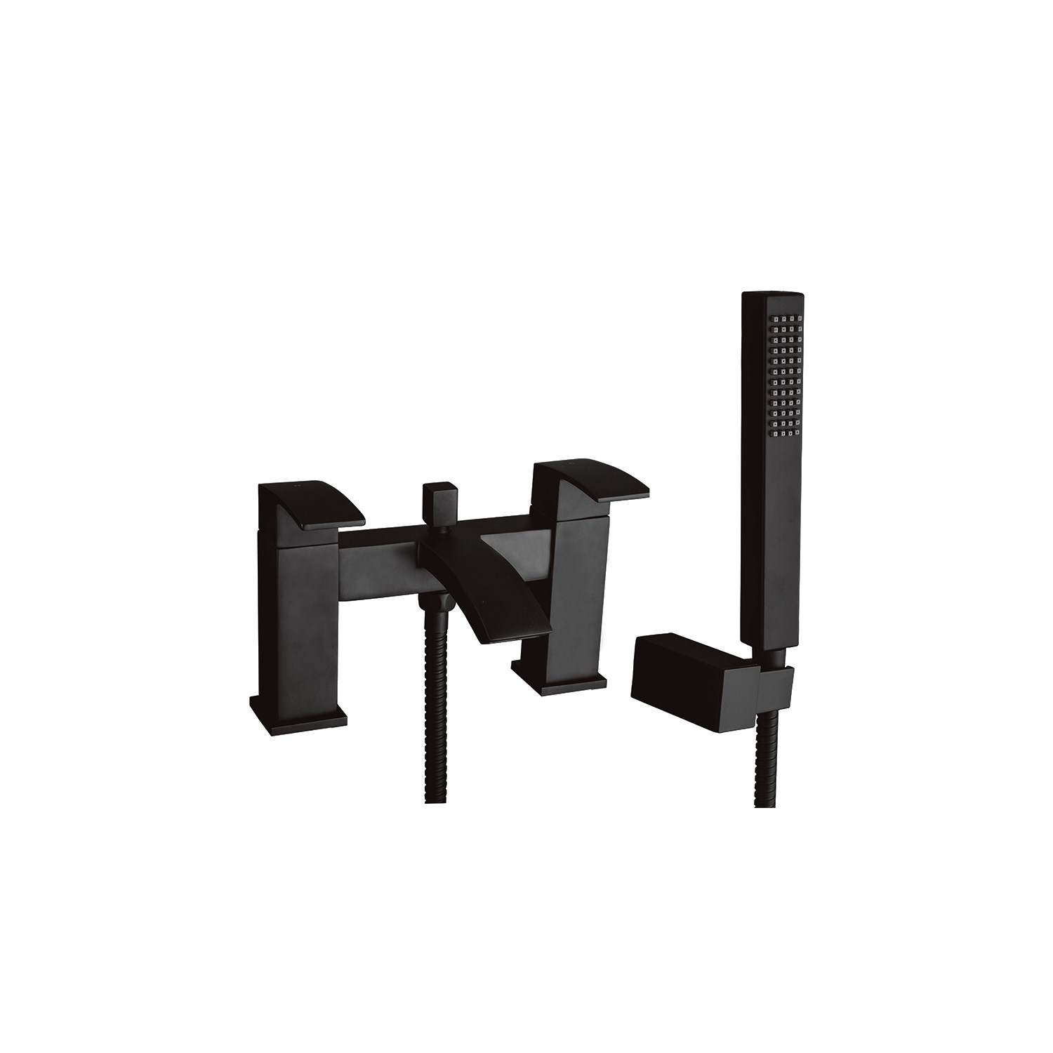 Vellamo City Matt Black Bath Shower Mixer & Kit Tap Warehouse